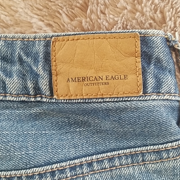 VNTG HTF AEO Mini Patchwork COTTAGECORE DENIM SKIRT TRENDING PATCHED WESTERN - Picture 3 of 7